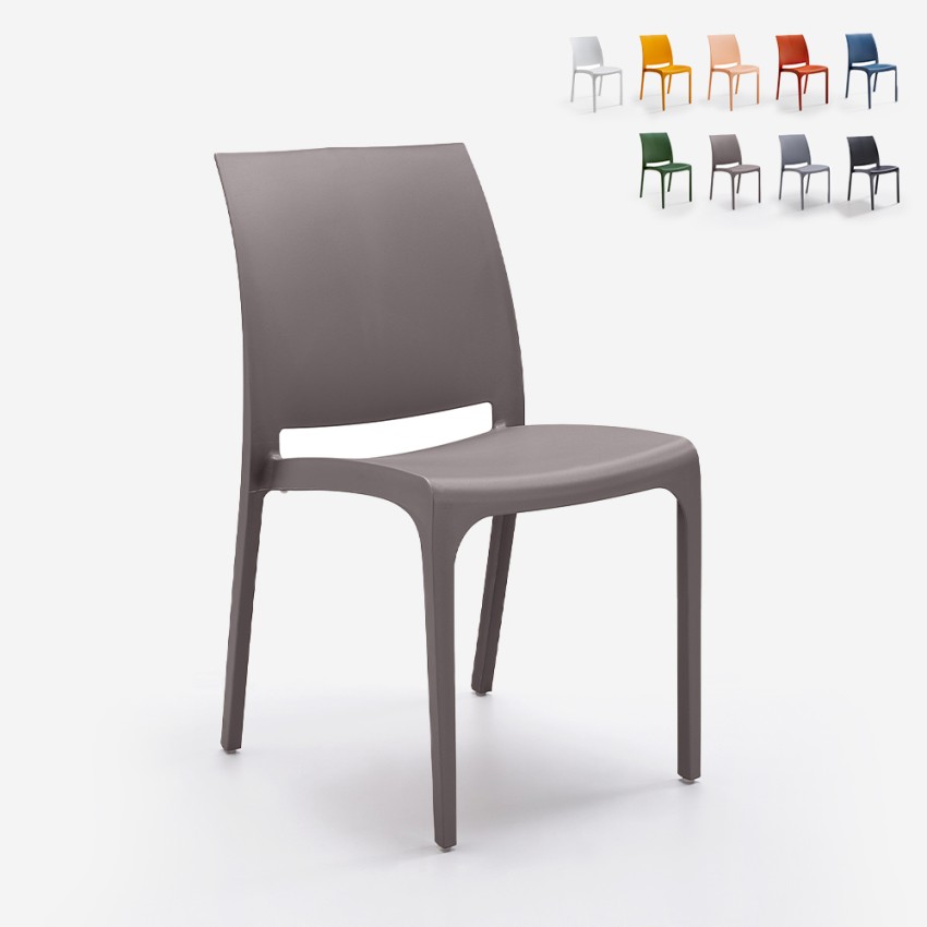 Chaise empilable pour bar restaurant outlet jardin extérieur intérieur Volga BICA