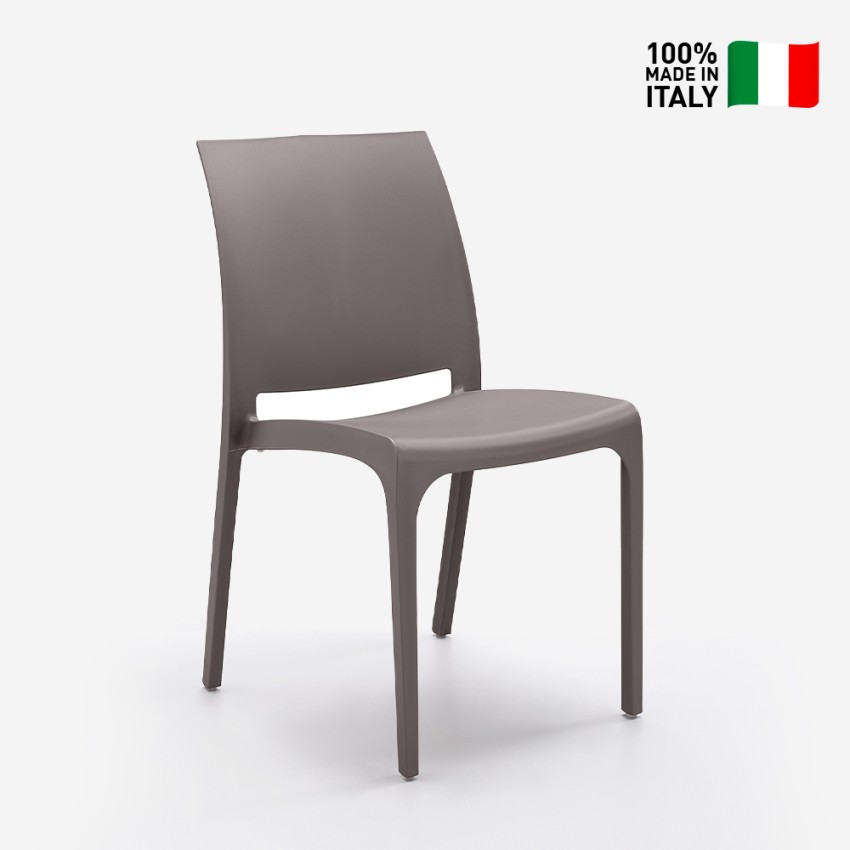 Chaise empilable pour bar restaurant jardin extérieur intérieur 2024 Volga BICA