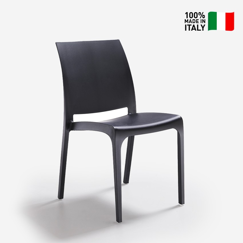 Chaise empilable officiel pour bar restaurant jardin extérieur intérieur Volga BICA