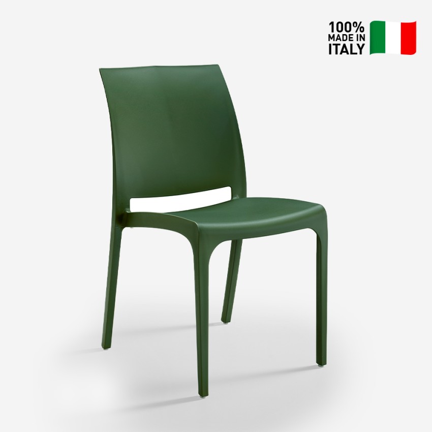 Chaise empilable pour bar restaurant jardin extérieur soldes intérieur Volga BICA