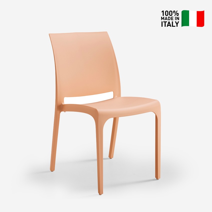 Chaise empilable pour bar restaurant tendance jardin extérieur intérieur Volga BICA
