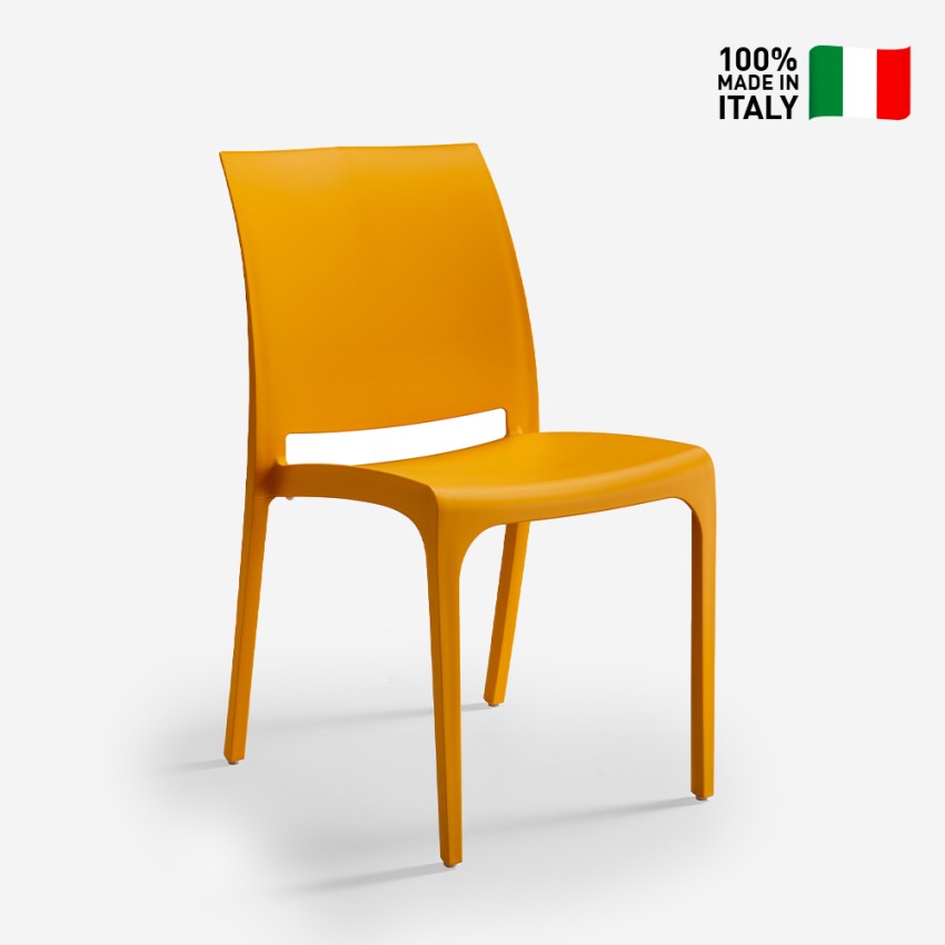Chaise empilable pour bar restaurant jardin extérieur intérieur liquidation Volga BICA