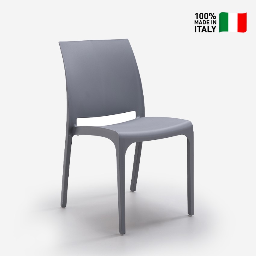 Chaise empilable pour collection bar restaurant jardin extérieur intérieur Volga BICA