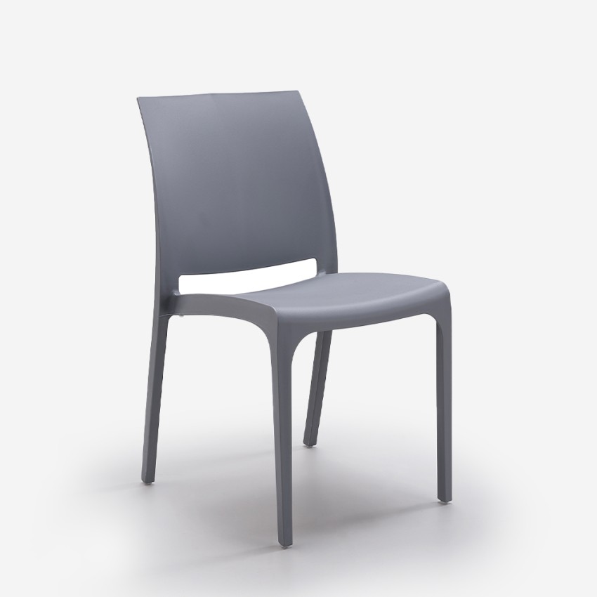 Chaise empilable pour collection bar restaurant jardin extérieur intérieur Volga BICA