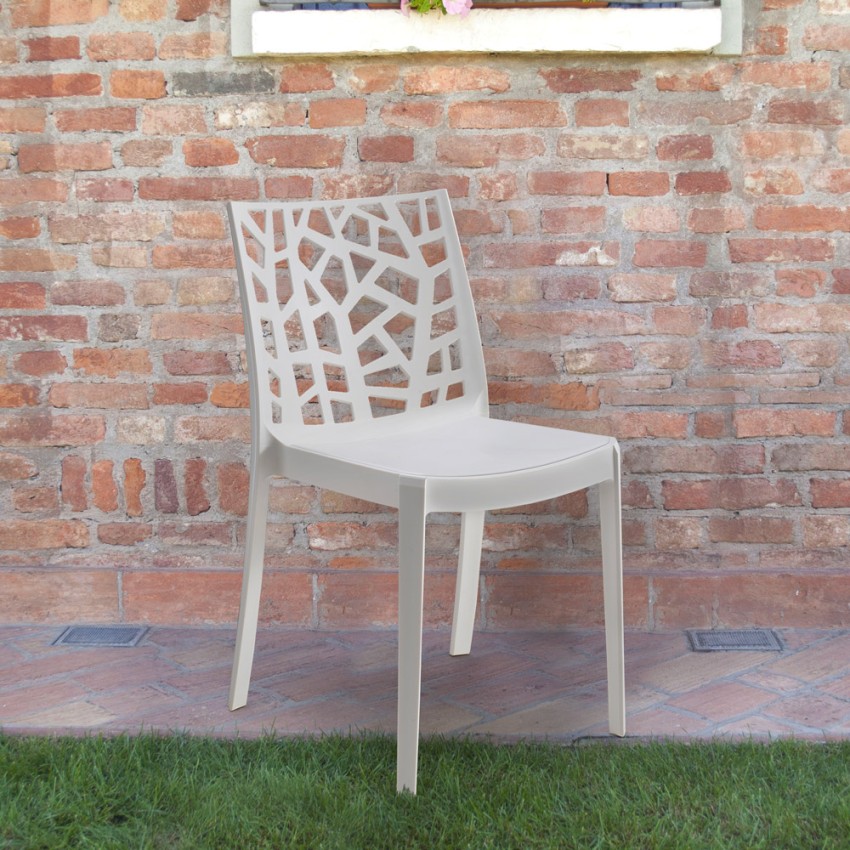 Chaise empilable 2024 moderne pour bar extérieur restaurant et jardin Matrix BICA