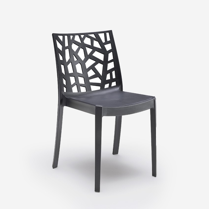 Chaise empilable moderne pour bar extérieur restaurant et vente en gros jardin Matrix BICA