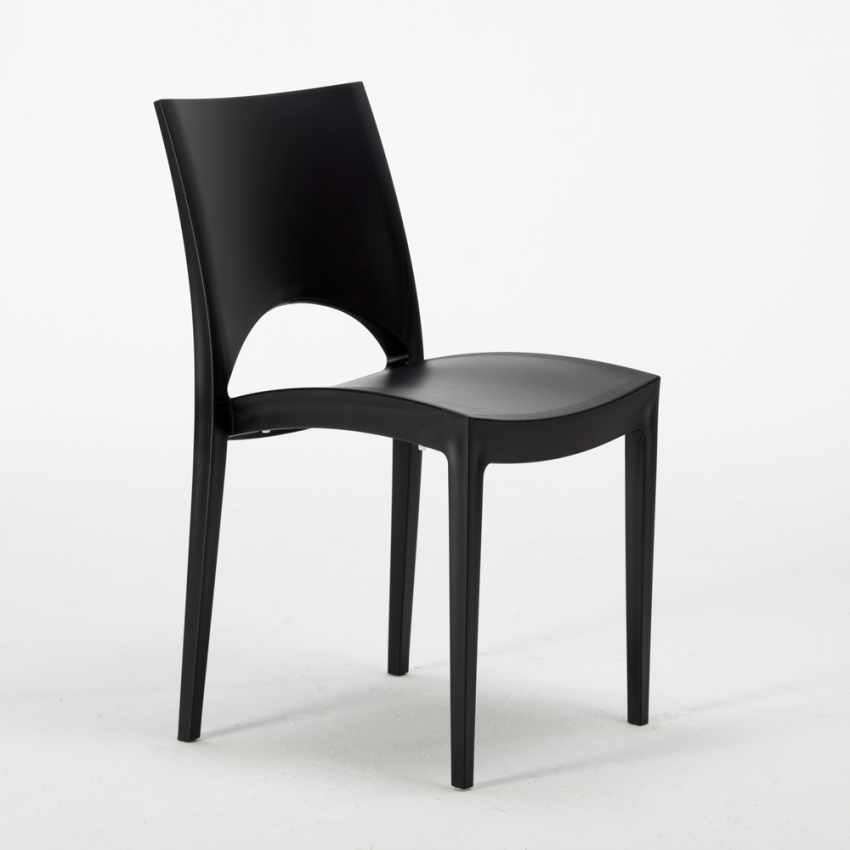 Table Carrée achats Blanche 90x90cm Avec 4 Chaises Colorées Grand Soleil Set Extérieur