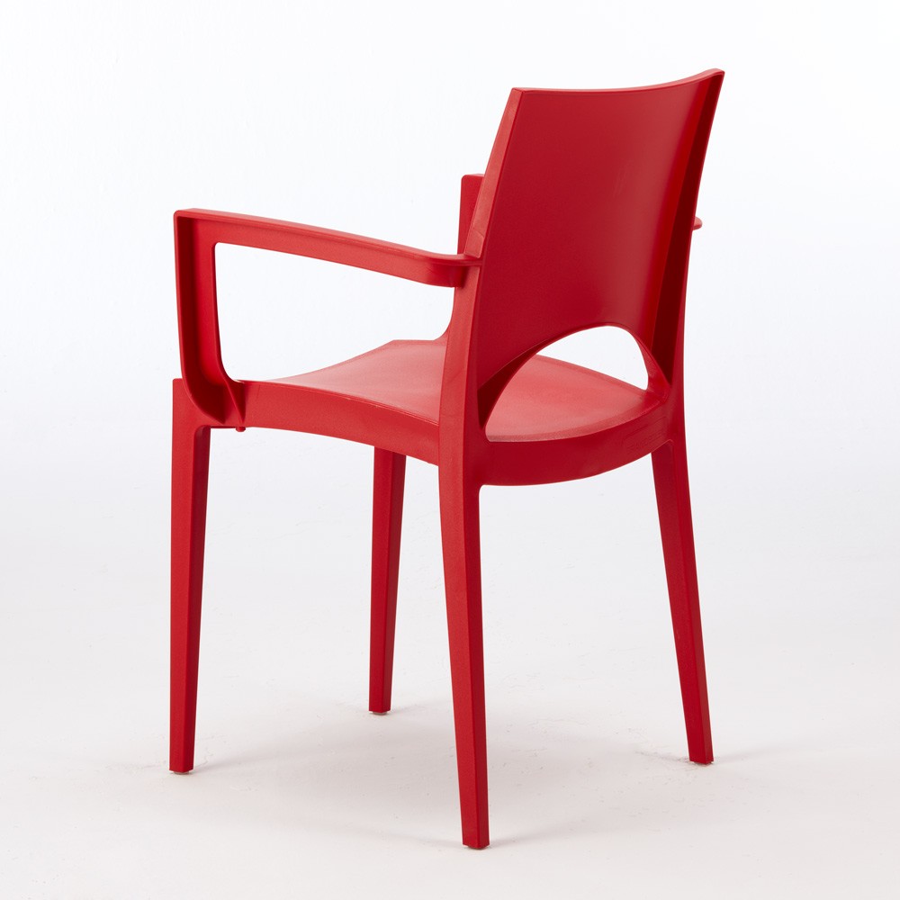 Chaise avec accoudoirs en polypropylène bar restaurant PARIS ARM Grand