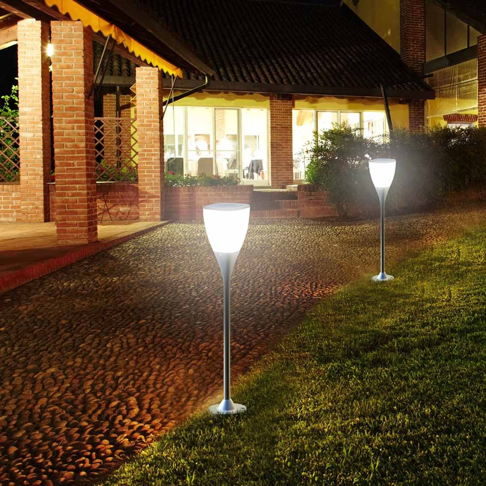 Réverbère lampe solaire jardin LED extérieure SUNWAY