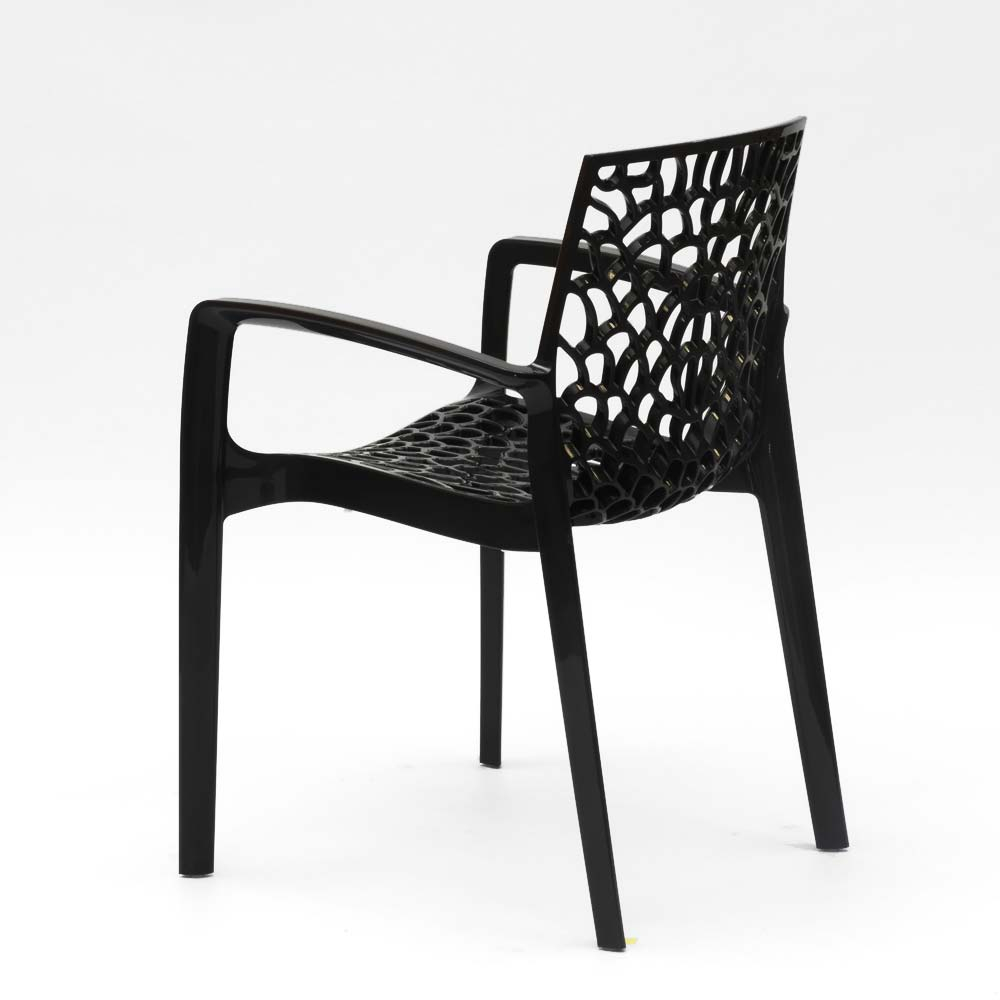 Chaise pour jardin café avec accoudoirs en polypropylène Chaise pour jardin café avec accoudoirs en polypropylène