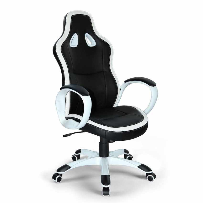 Chaise de bureau sportif fauteuil gamer ergonomique simili cuir SUPER SPORT Chaise de bureau sportif fauteuil gamer ergonomique simili cuir SUPER SPORT