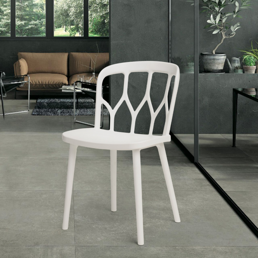 Chaise de bar cuisine et jardin au design soldes moderne Flow