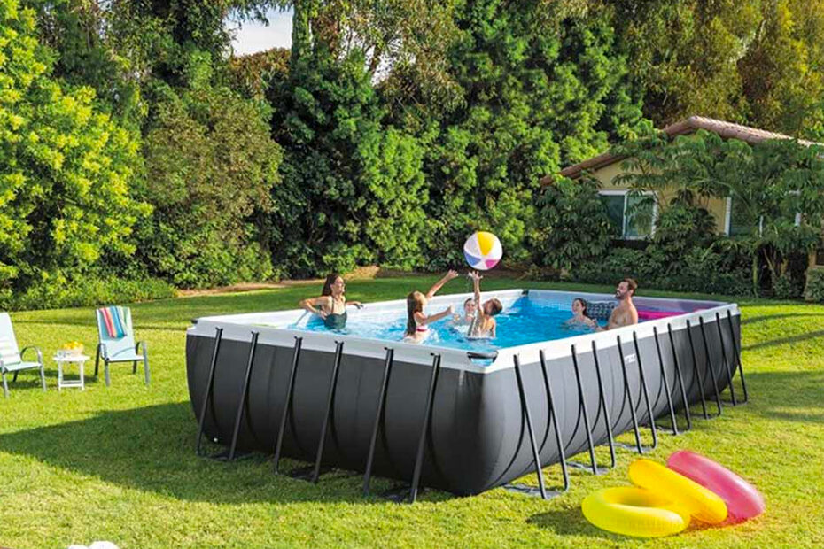 Intex 26784 Piscine hors-sol 300x175x80 rectangulaire Prism Frame