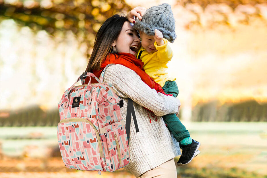 Toddly - Sac à dos pour couches - Comprend un coussin à langer